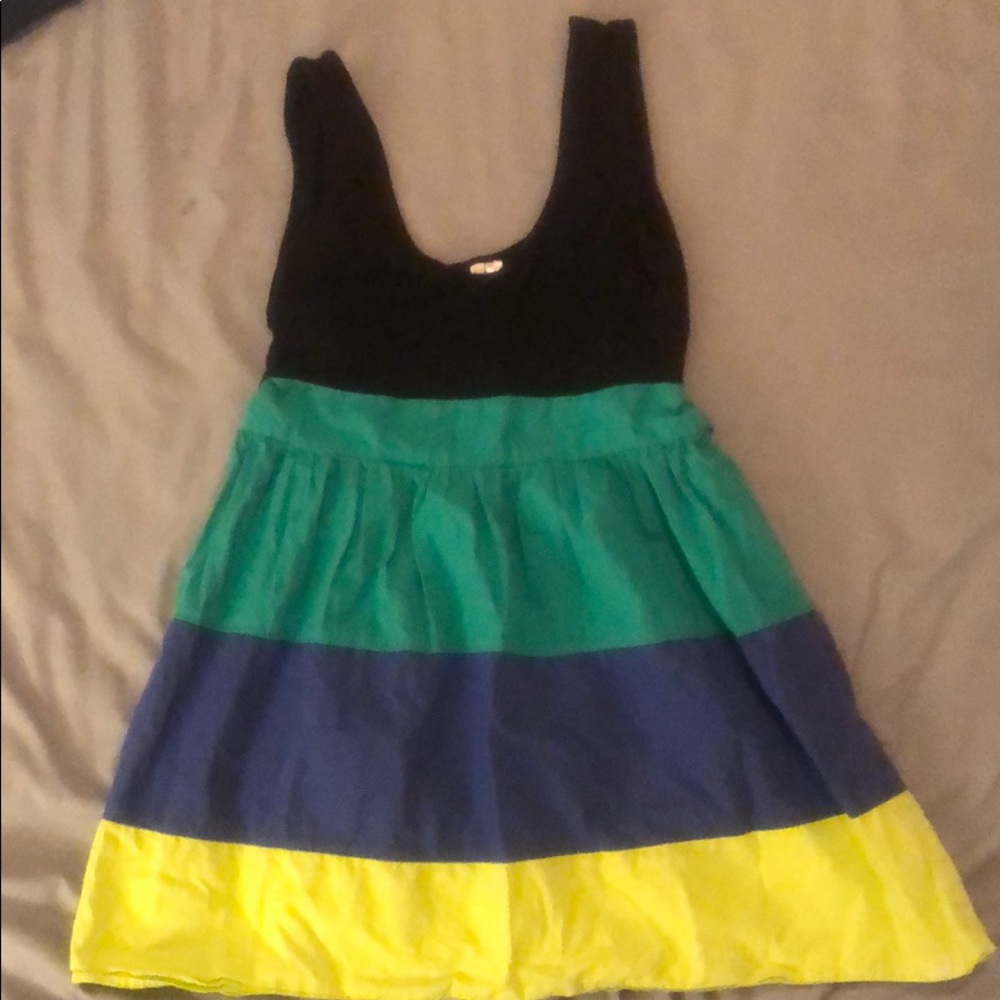 Colorful Striped Tunic Dress